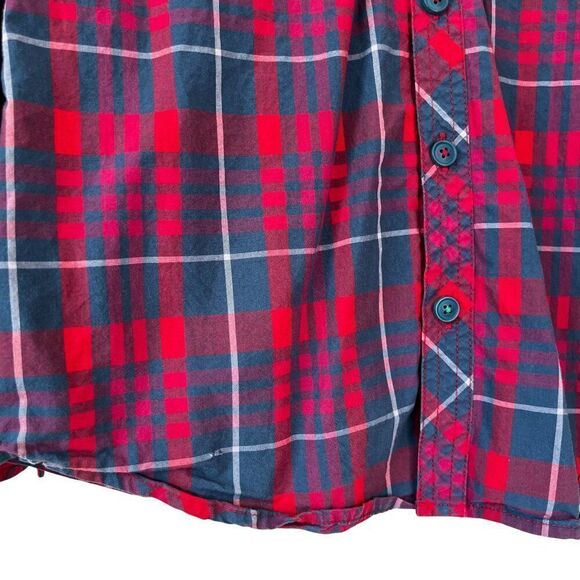 Matilda Jane Handsome Holiday Shirt Red Plaid Boys Size 10 - Picture 4 of 4